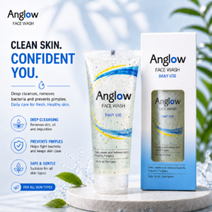Anglow Face Wash | Ayurvedic Gentle Cleanser | Removes Oil & Impurities | For Clear & Fresh Skin - 100ml