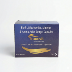 Tracevit Softgel Capsules | Complete Hair Nutrition with Biotin, Amino Acids & Minerals - 10 × 1 × 10 Softgels